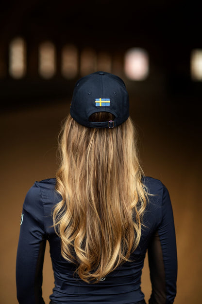Cap Equestrian Stockholm Cap Navy Sweden detalle 4