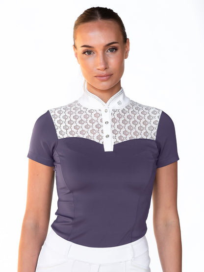 Camisetas Equestrian Stockholm Crystal Champion Competition Top Dark para equitación - vista 2