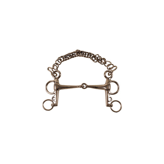 Pelham de acero inoxidable, patas cortas, anillas pequeñas Umbria Equitazione