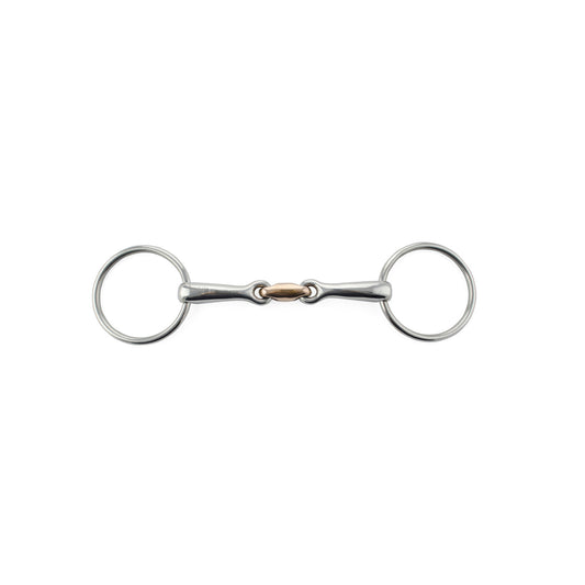 Filete anillos macizo con oliva de cobre Umbria Equitazione