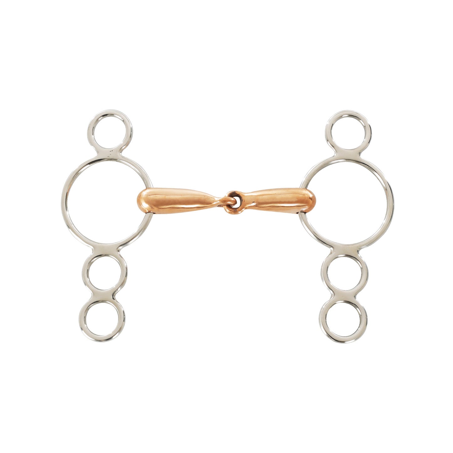 FILETE PESSOA PONY 2 ANILLAS INOX COBRE 10,5cm Umbria Equitazione