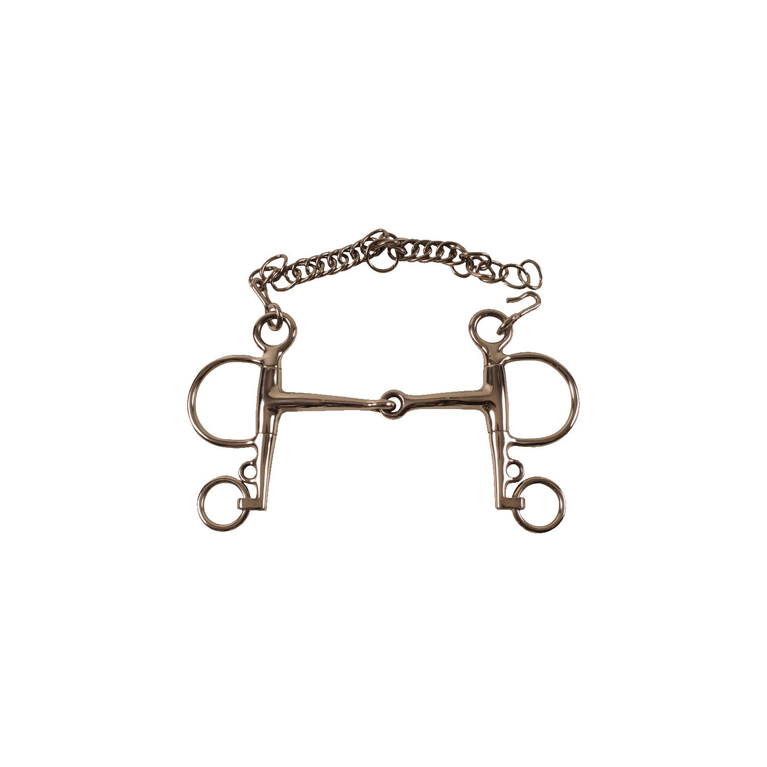 Pelham de acero inoxidable macizo, patas cortas Umbria Equitazione