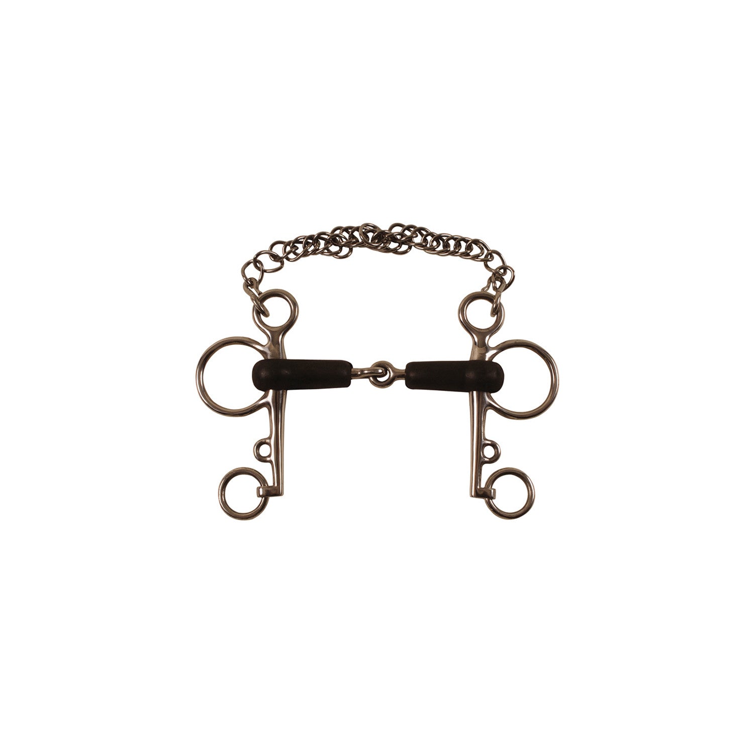 Pelham de acero inoxidable recubierto de goma Umbria Equitazione