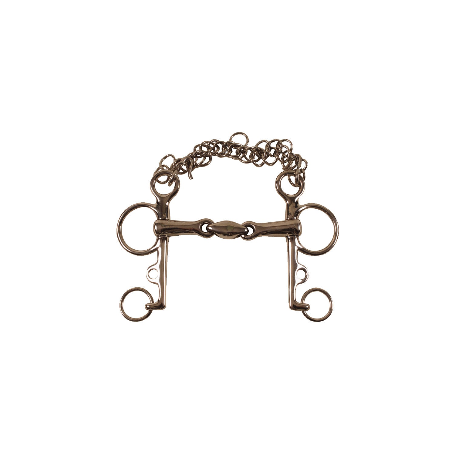 Pelham de acero inoxidable con oliva Umbria Equitazione