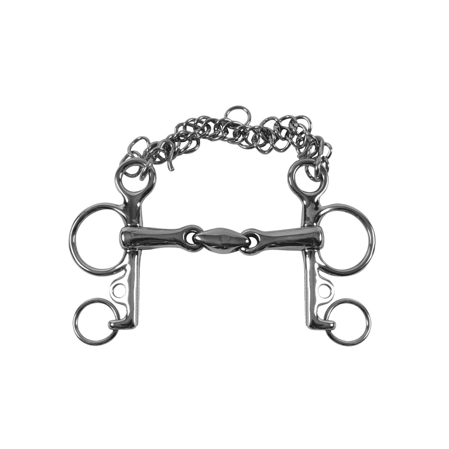 Pelham inox varillas cortas con oliva Umbria Equitazione