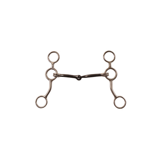 Bocado western barrel embocadura hierro negro Pool's