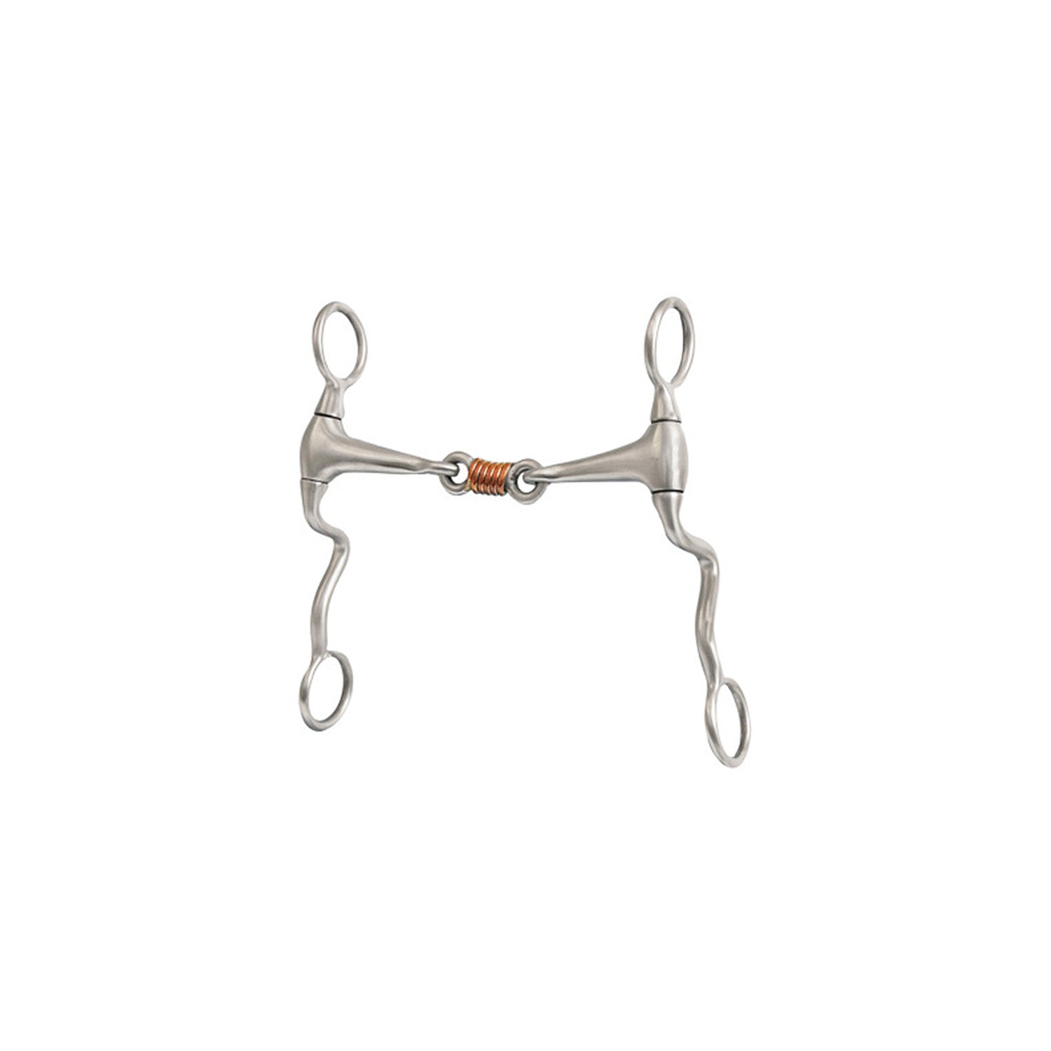 Mordida western de aluminio con juego-lengua de cobre Metalab