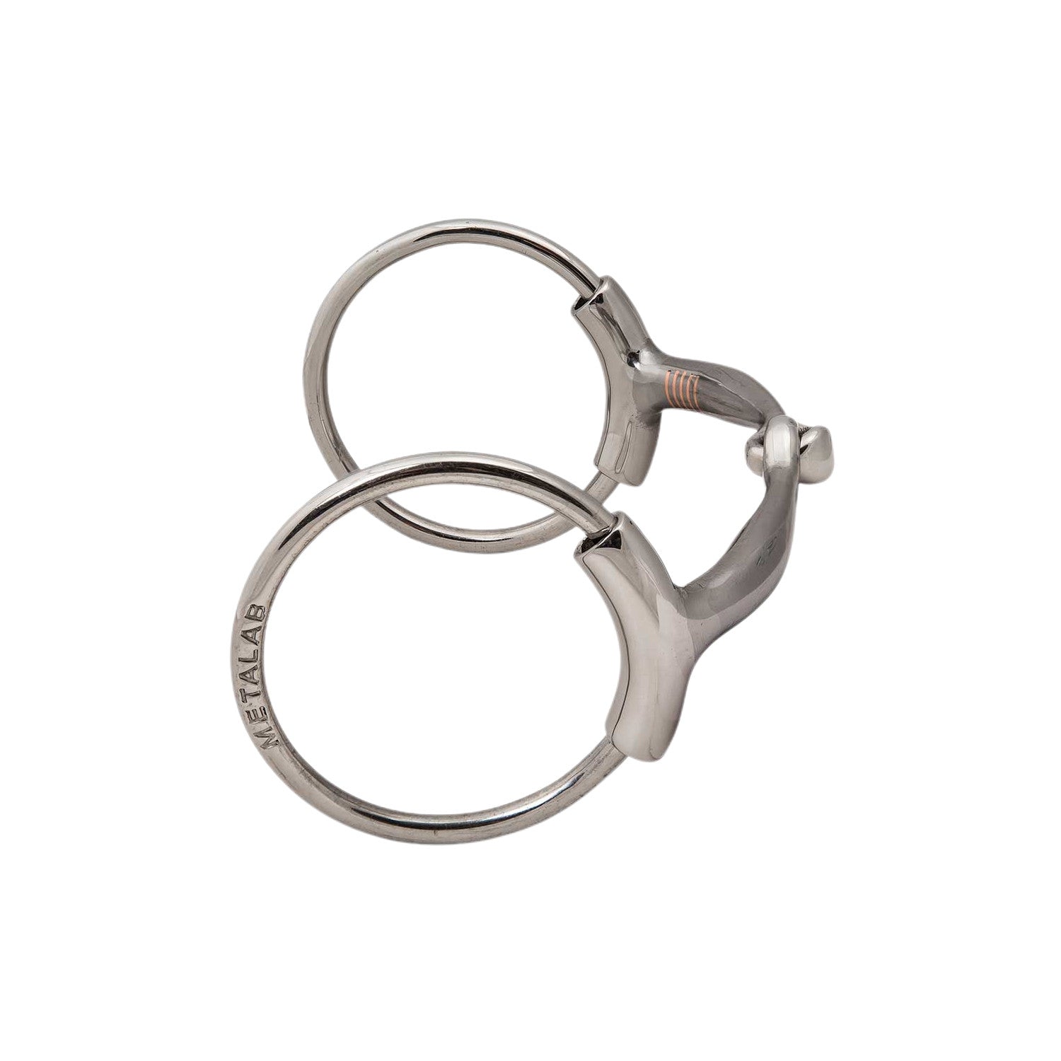 Filete articulado antidesenganche Bernard Fonck curvo, insertos de cobre 12 mm Metalab