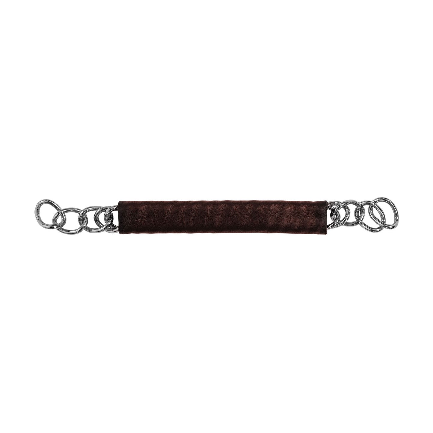 Barboquejo bocado revestido Equestro - Marrón oscuro