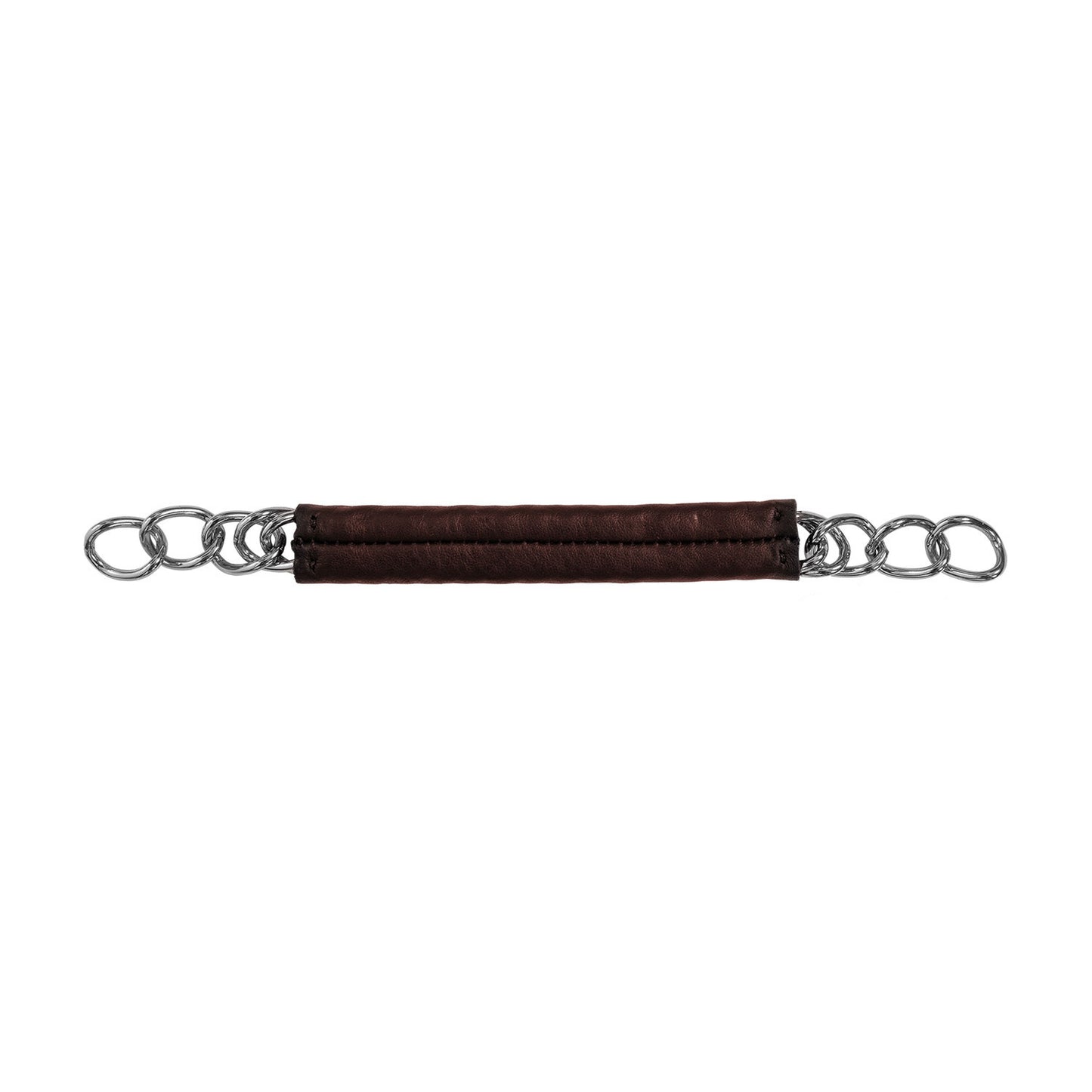 Barboquejo bocado revestido Equestro - Marrón oscuro
