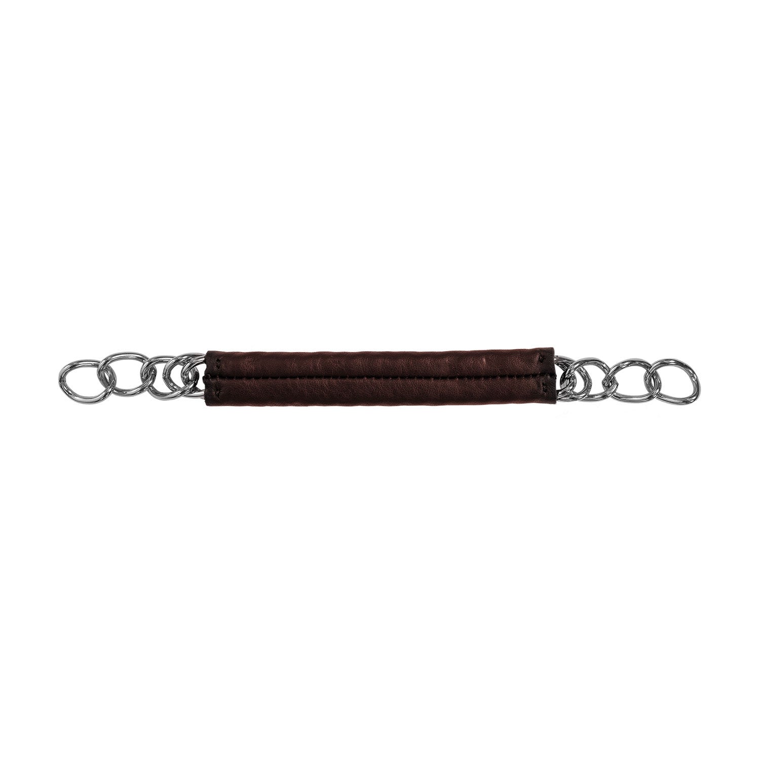 Barboquejo bocado revestido Equestro - Marrón oscuro