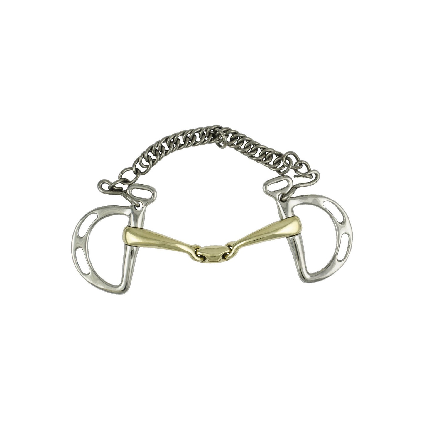 Filete inox c/oliva pro bits con cadena Umbria Equitazione