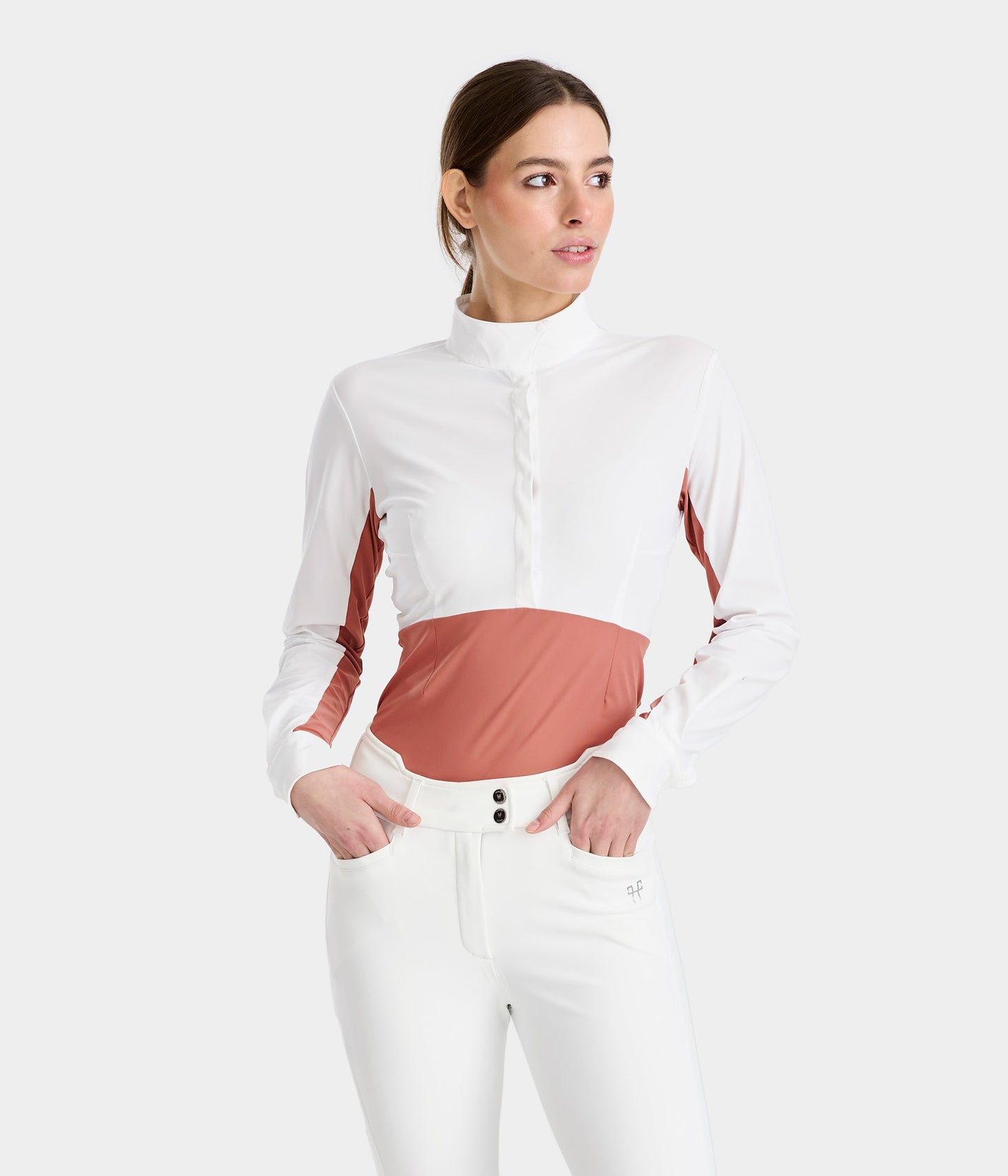 Monica Long-Sleeved camisa de concurso para mujer Horse Pilot para equitación - vista 8
