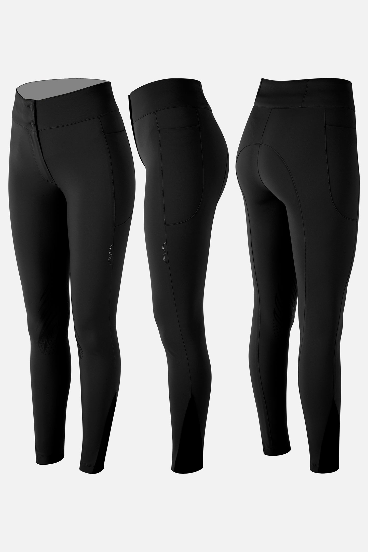 Pantalón de Montar Mujer Nedgar Full Grip Animo Negro