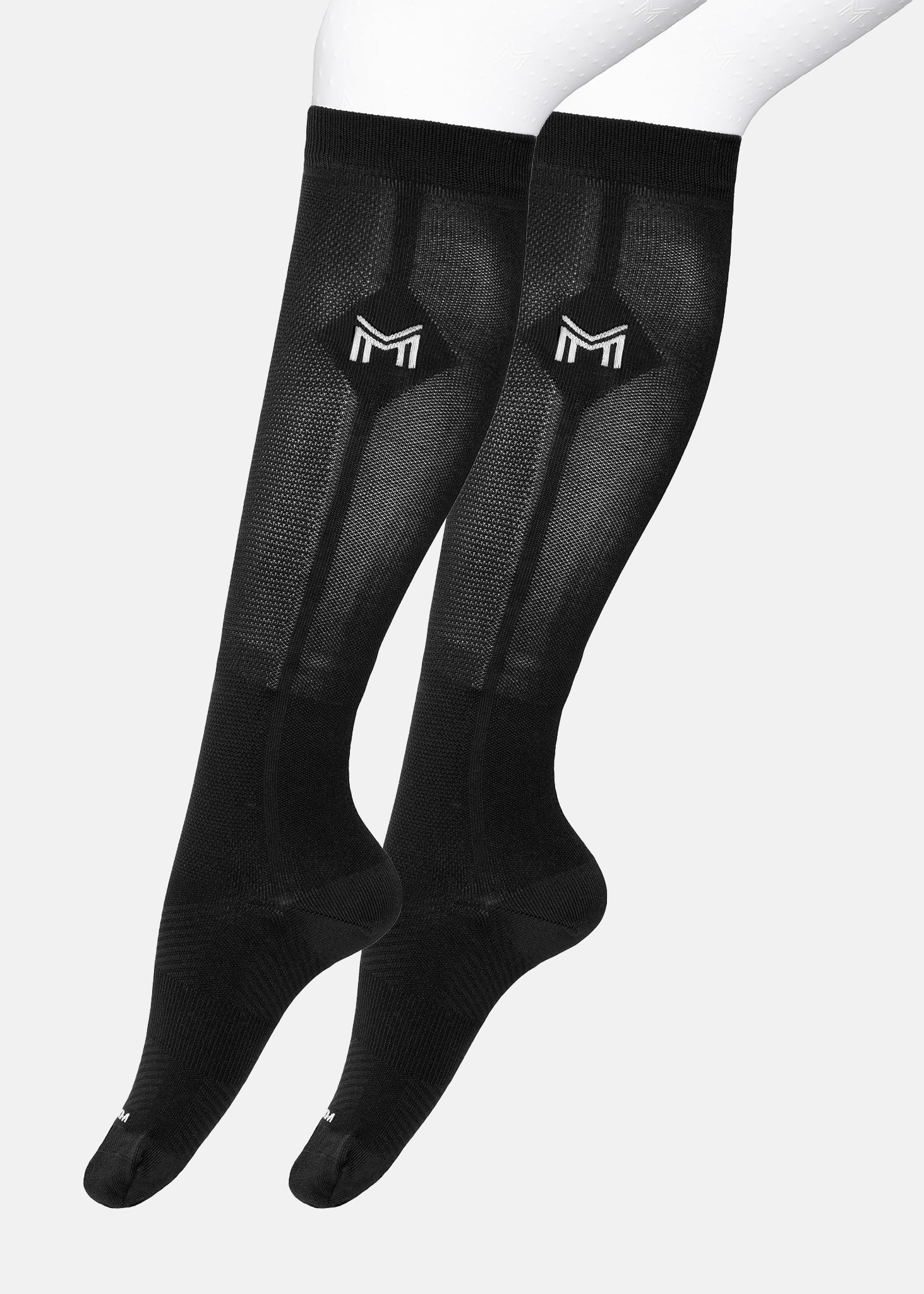 Producto ecuestre Maximilian Equestrian 2-Pack Neo Riding Socks (Black) detalle 3