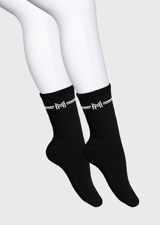 Calcetines Maximilian Equestrian 2-Pack Rise Sports (Black) para equitación
