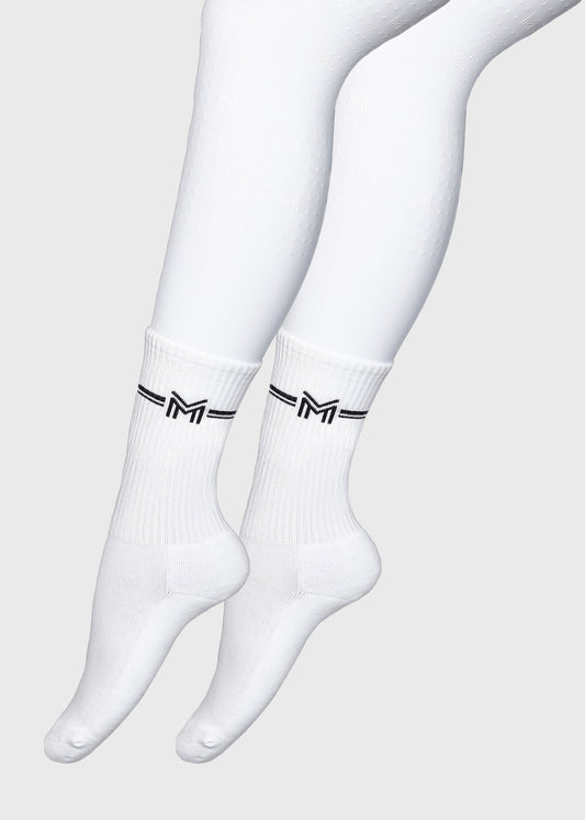 Calcetines Maximilian Equestrian 2-Pack Rise Sports (White) para equitación - vista 2