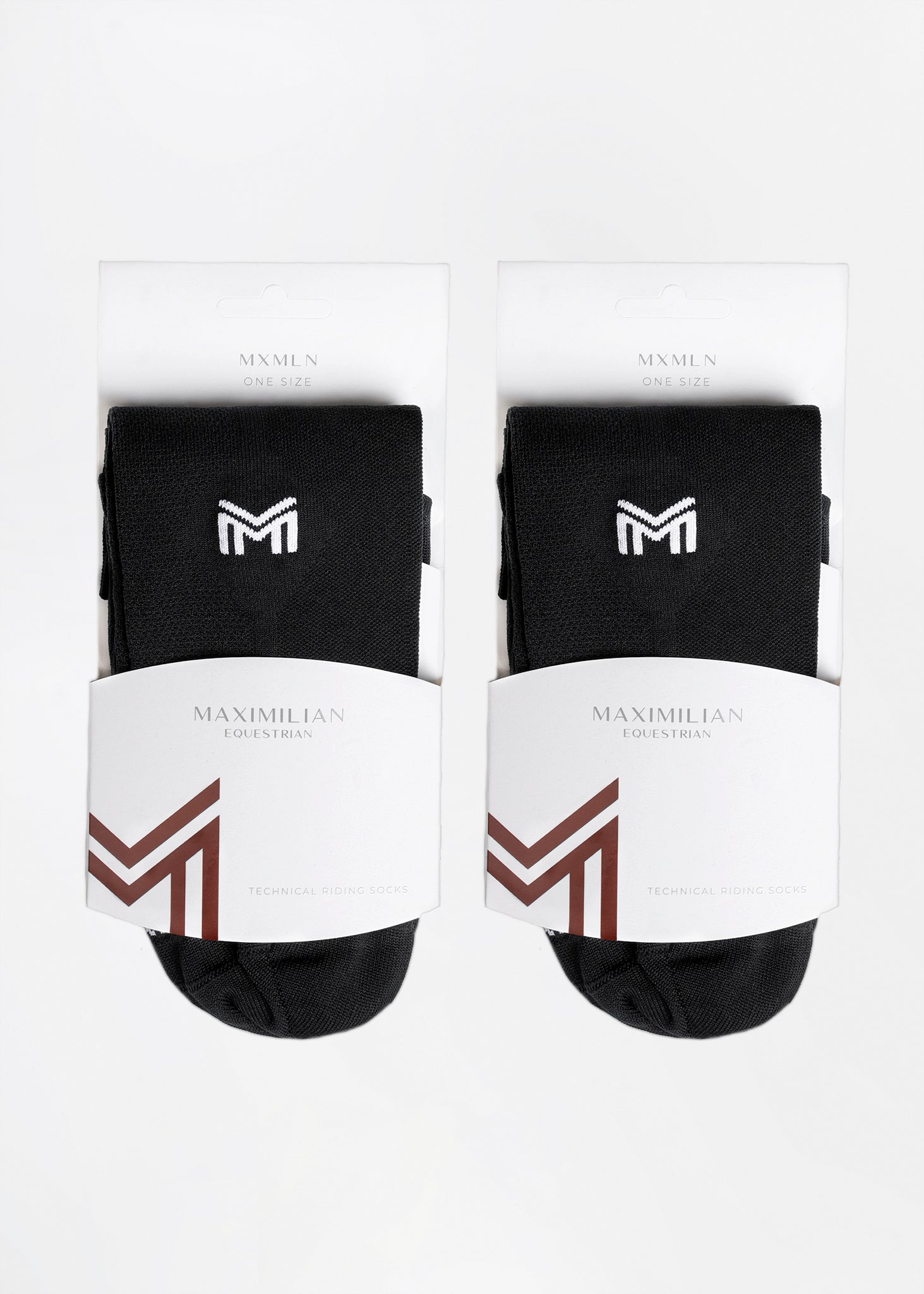 Producto ecuestre Maximilian Equestrian 2-Pack Neo Riding Socks (Black) detalle 5