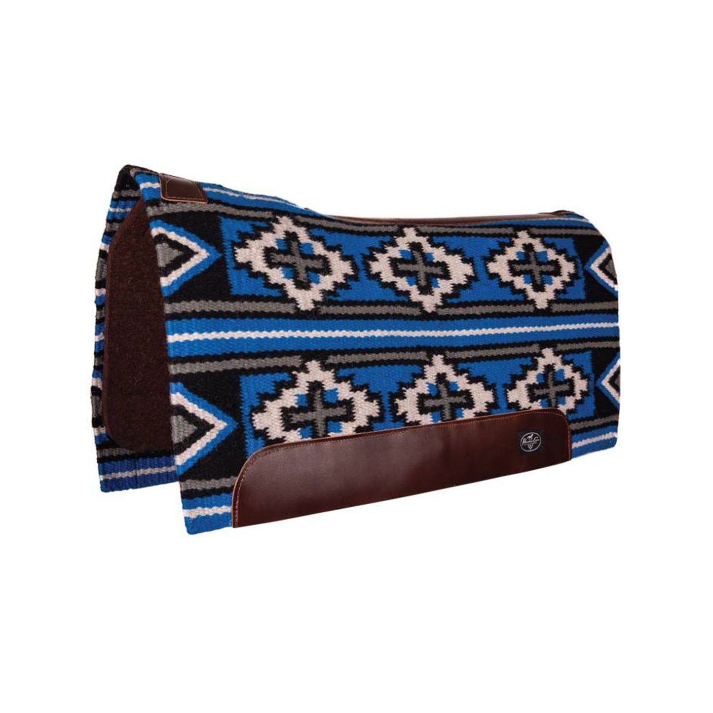 Sudadero western prensado al vapor con inserciones de cuero Professional's Choice - Royal/Black