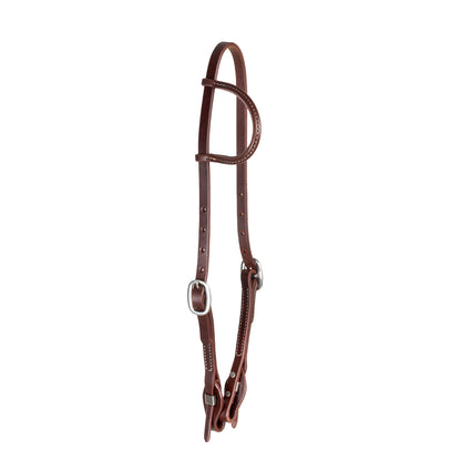 Testera ranch de una oreja 5/8'' quick change Professional's Choice - Marrón