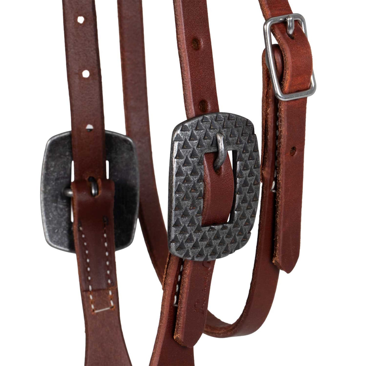 Cabecera de rancho con frontal acabado en cuero crudo 5/8" Professional's Choice - Oliato