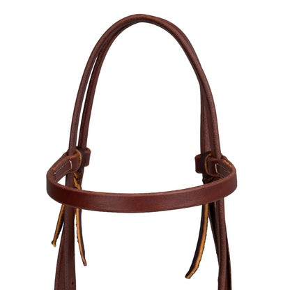 Cabecera de rancho con frontal acabado en cuero crudo 5/8" Professional's Choice - Oliato