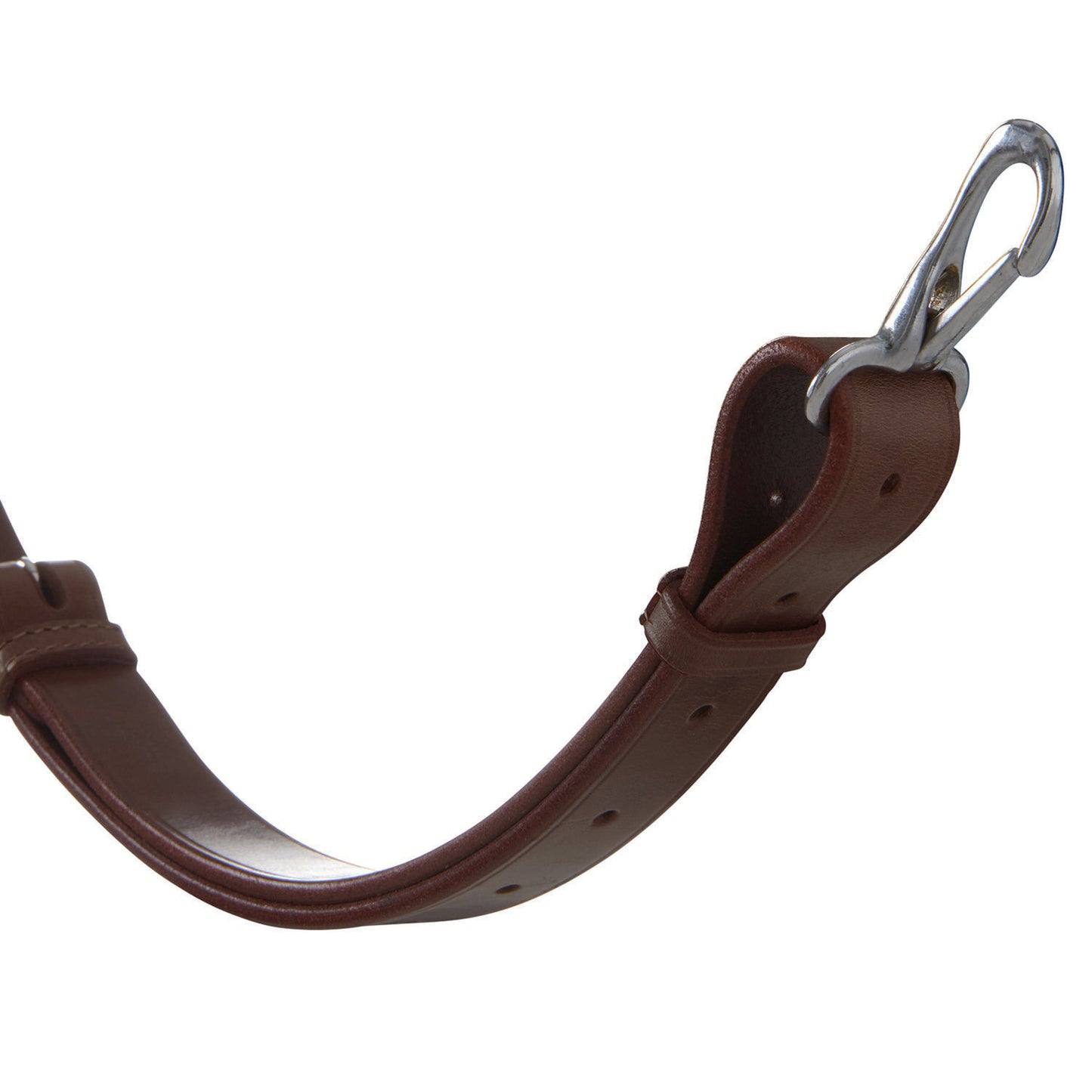 Martingala con collar de cuero hebillas ajustables Equestro - Marrón oscuro