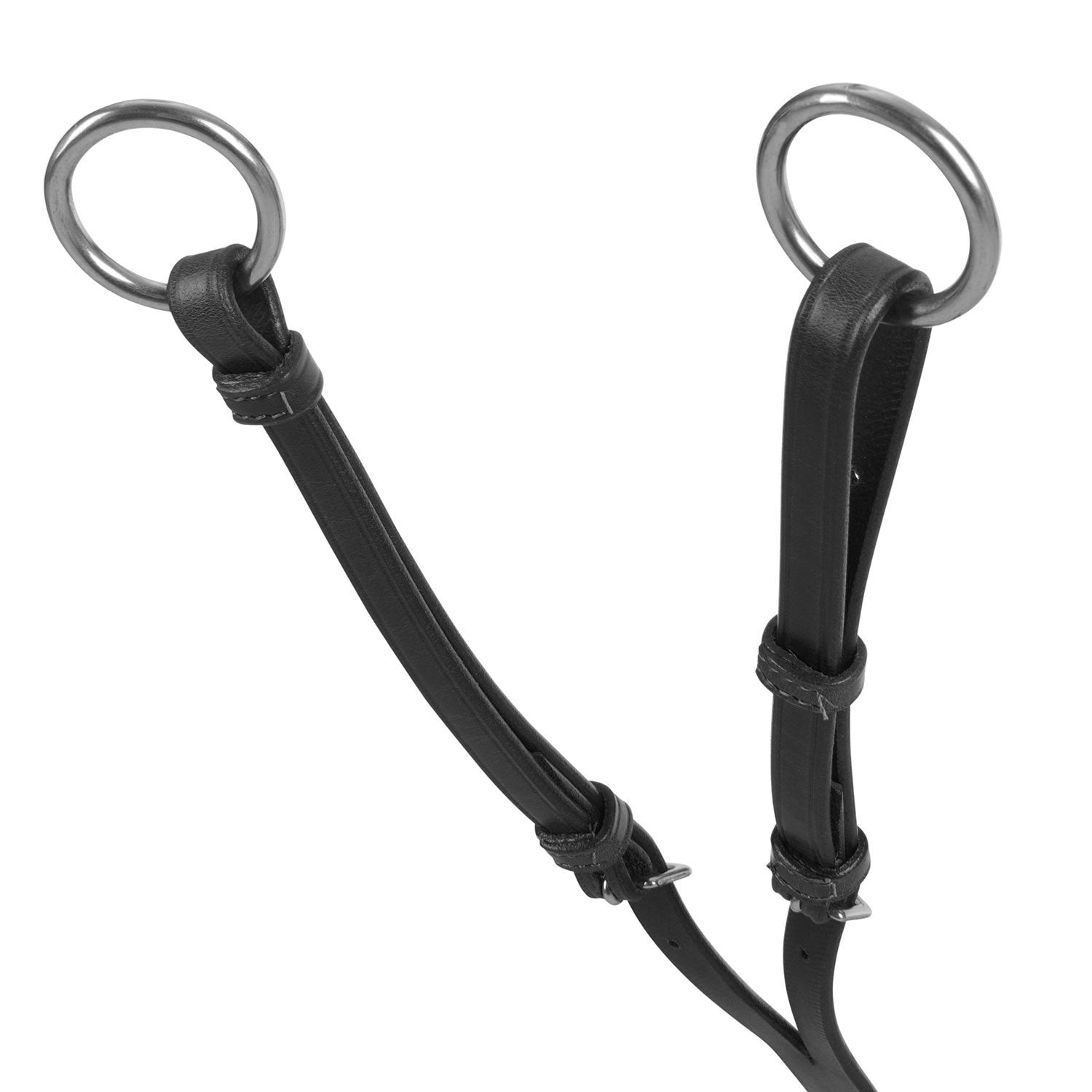 Pechera con horquilla en "y" de cuero Equestro - Negro
