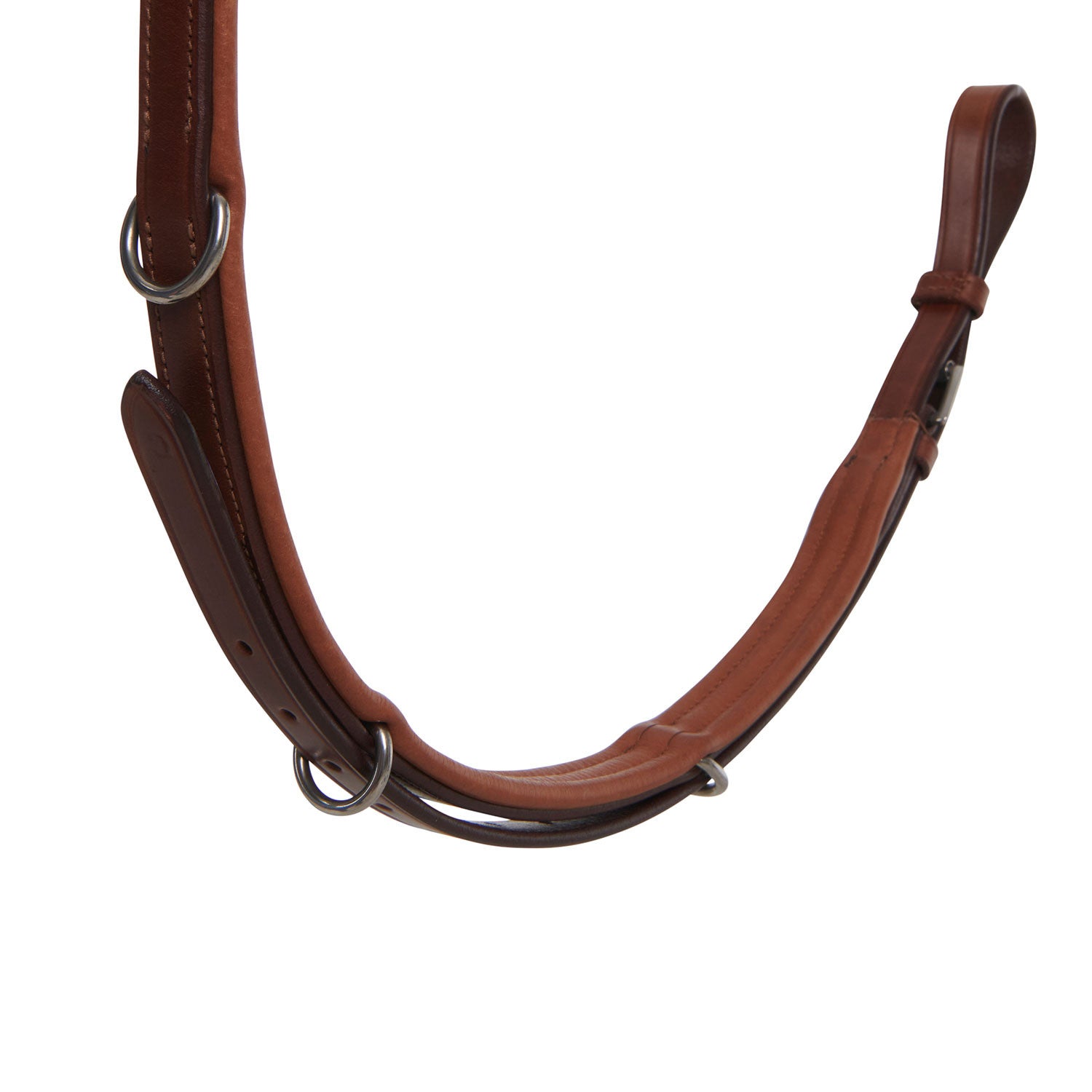 Pechera con horquilla en "y" de cuero Equestro - Coñac