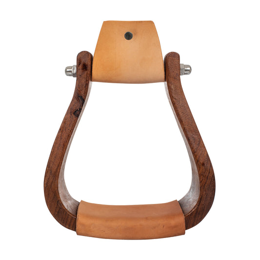 Estribo western de madera con asiento ancho Pool's