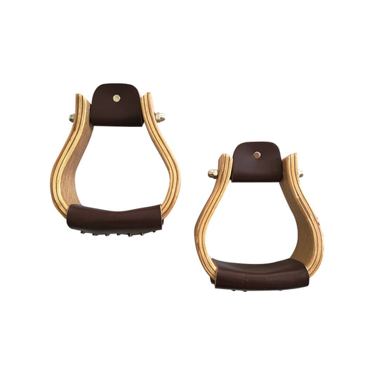 Estribo western Pool's de madera 3"
