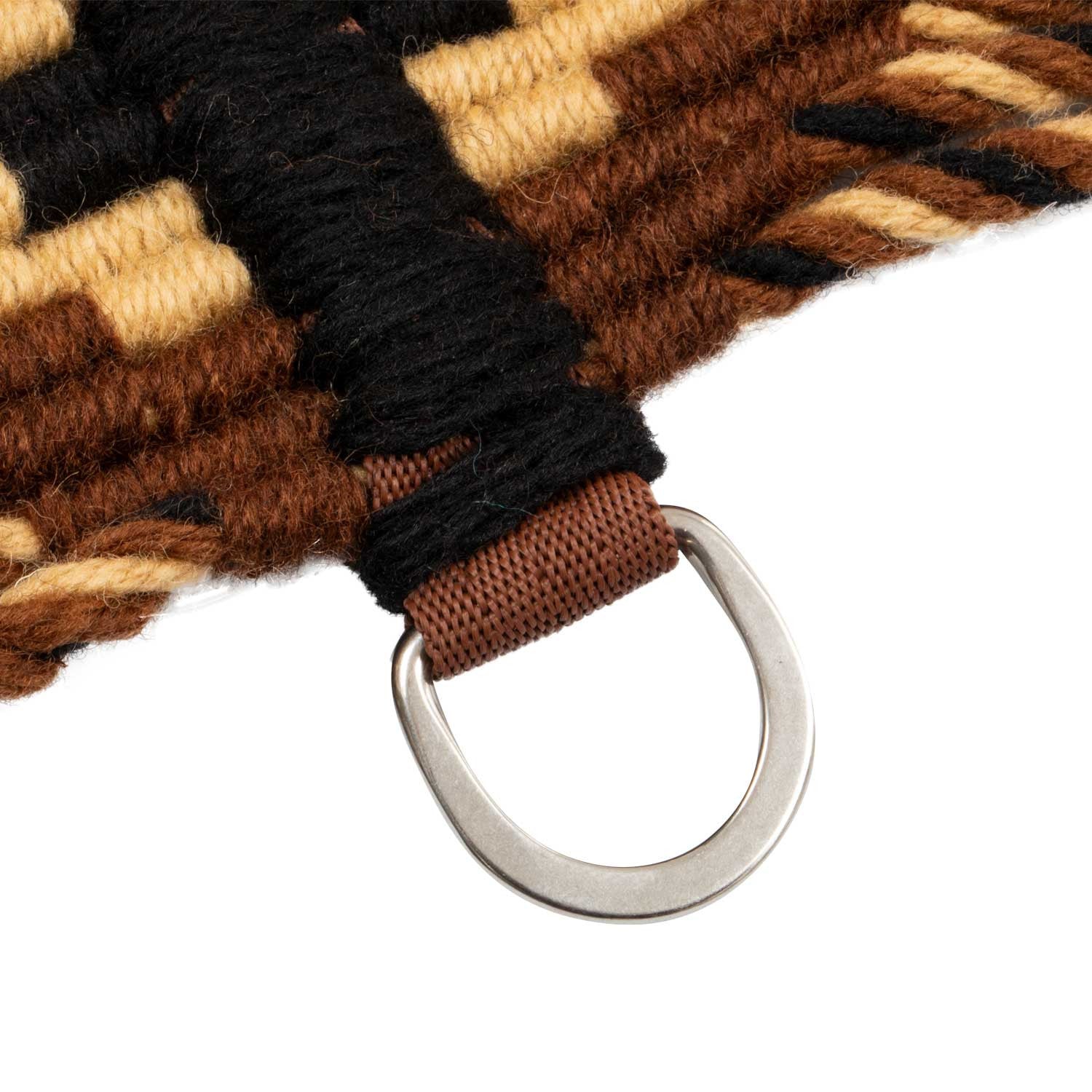 Cinchón de mohair con refuerzo central de cuero Pool's