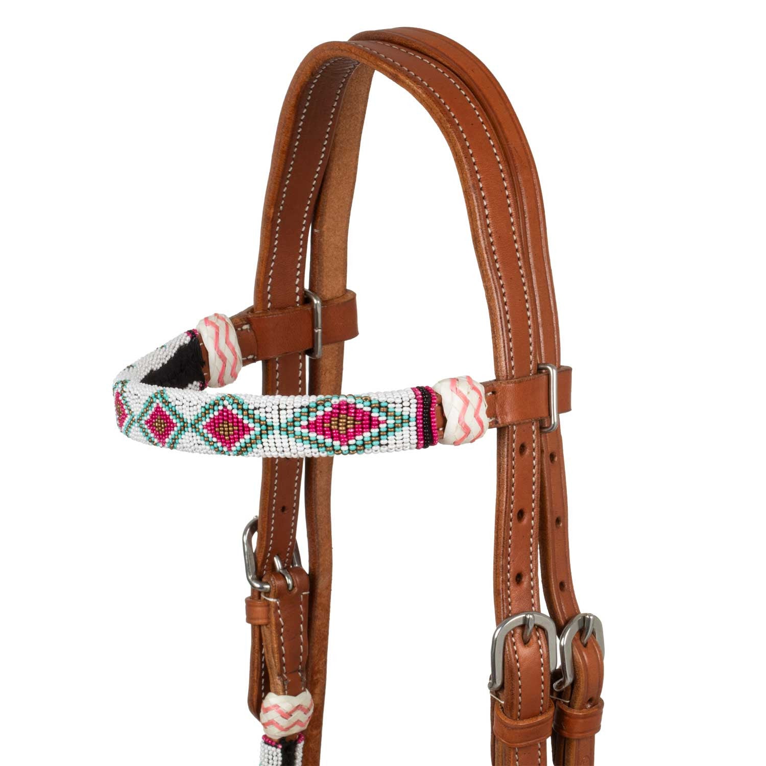 Bosal con cuentas y riendas mecate de algodón Pool's