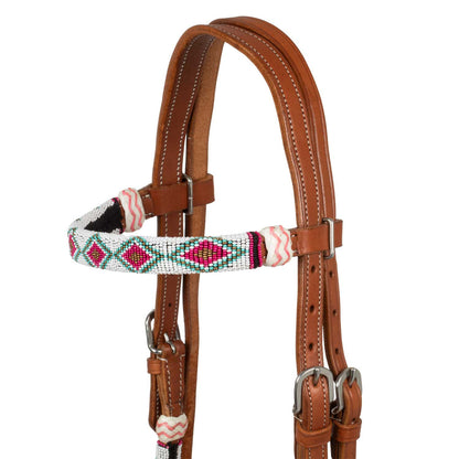 Bosal con cuentas y riendas mecate de algodón Pool's