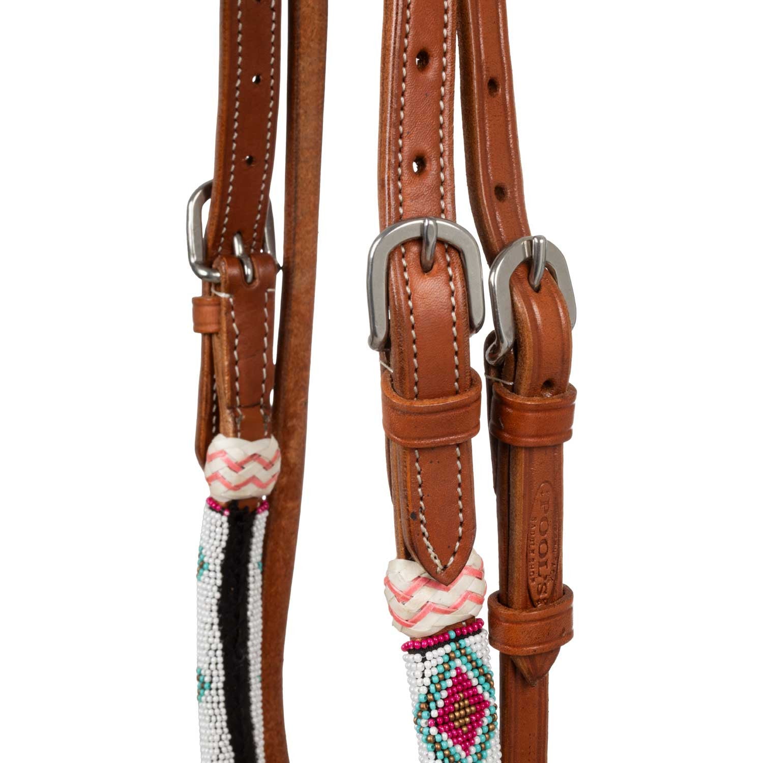 Bosal con cuentas y riendas mecate de algodón Pool's