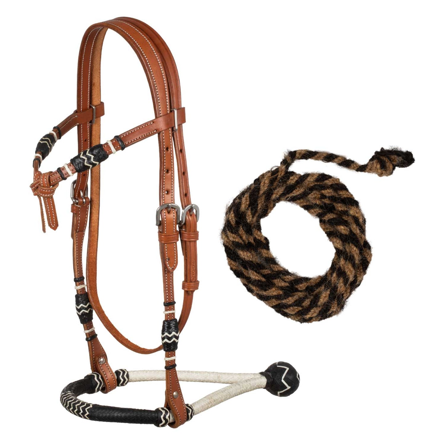 Set bosal bicolor con riendas de crin Pool's