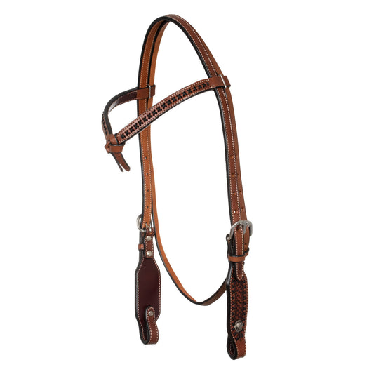 Cabezada western futurity con frontal trenzado Pool's