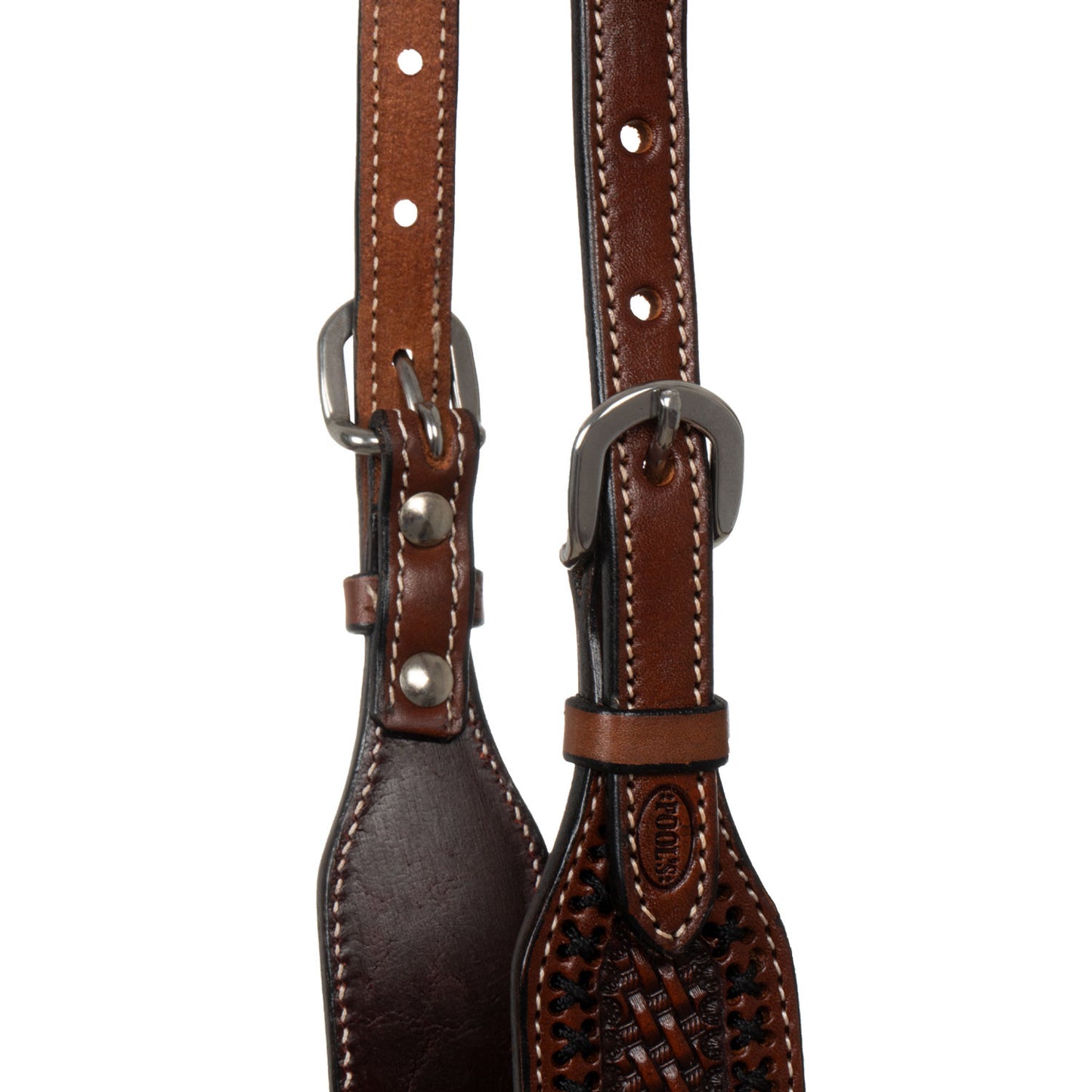 Cabezada western una oreja Pool's - Chestnut
