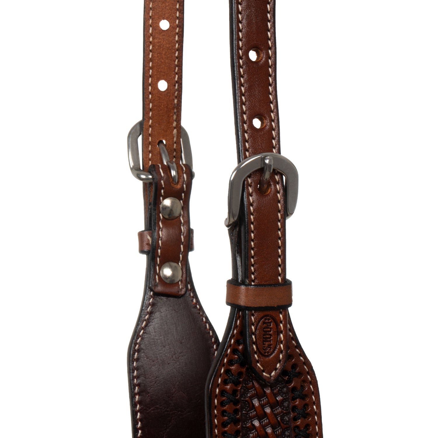 Cabezada western una oreja Pool's - Chestnut