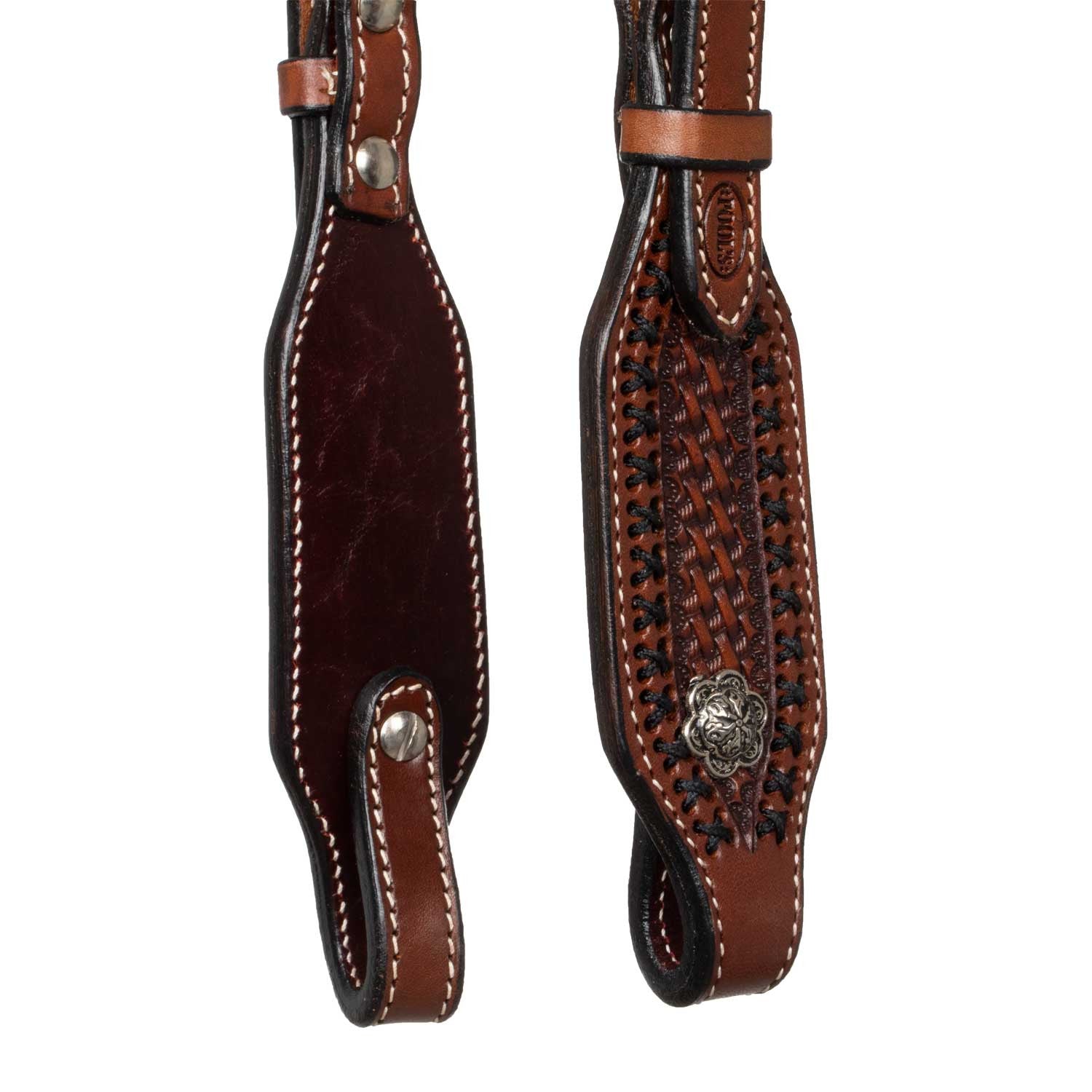 Cabezada western una oreja Pool's - Chestnut