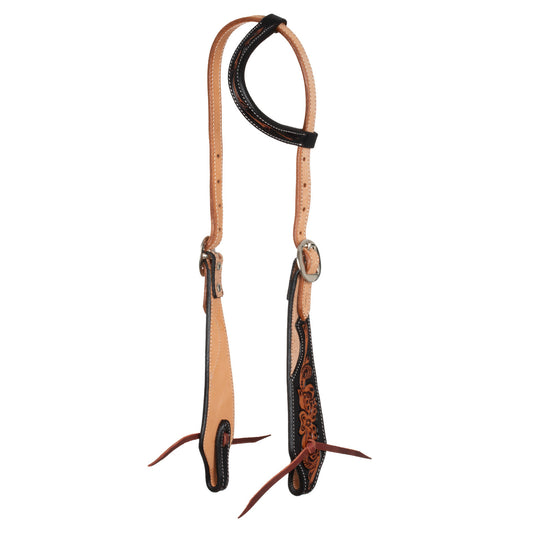 Cabeza western una oreja decoraciones dark floral Pool's