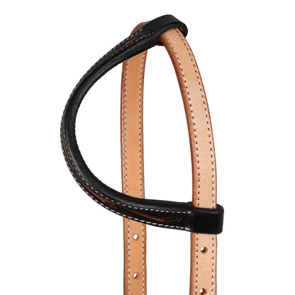 Cabeza western una oreja decoraciones dark floral Pool's - Black/Natural