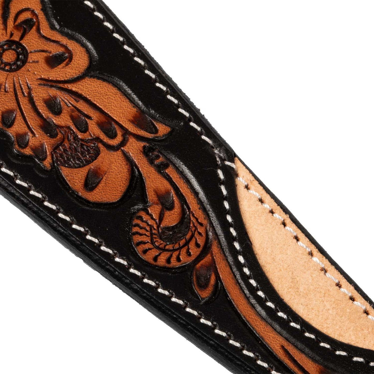 Riendas western trabajo dark floral Pool's - Black/Natural