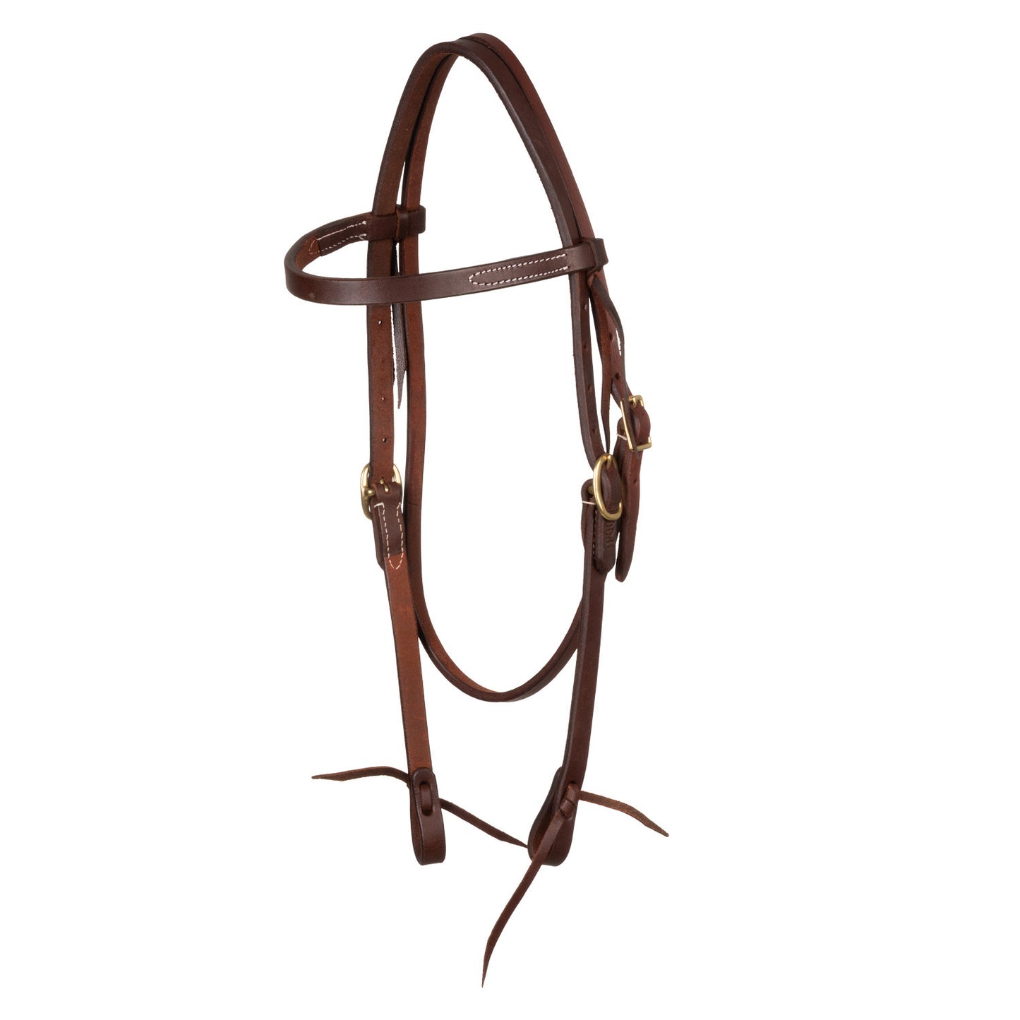 Brida western de cuero con frontal recto Pool's