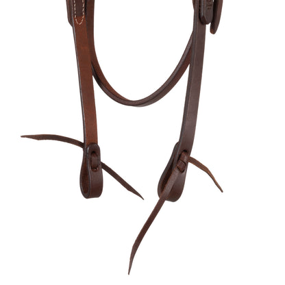 Brida western de cuero con frontal recto Pool's - Oliato