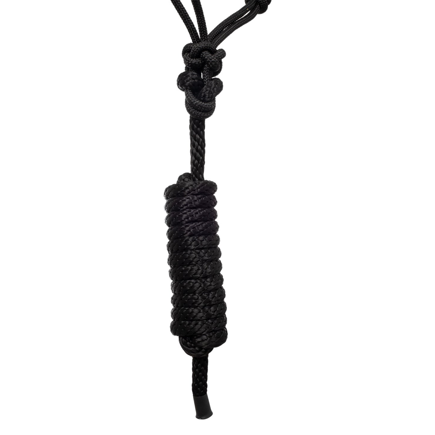 Cabezada cuerda anudada decoraciones Navajo con ramal Pool's - Negro