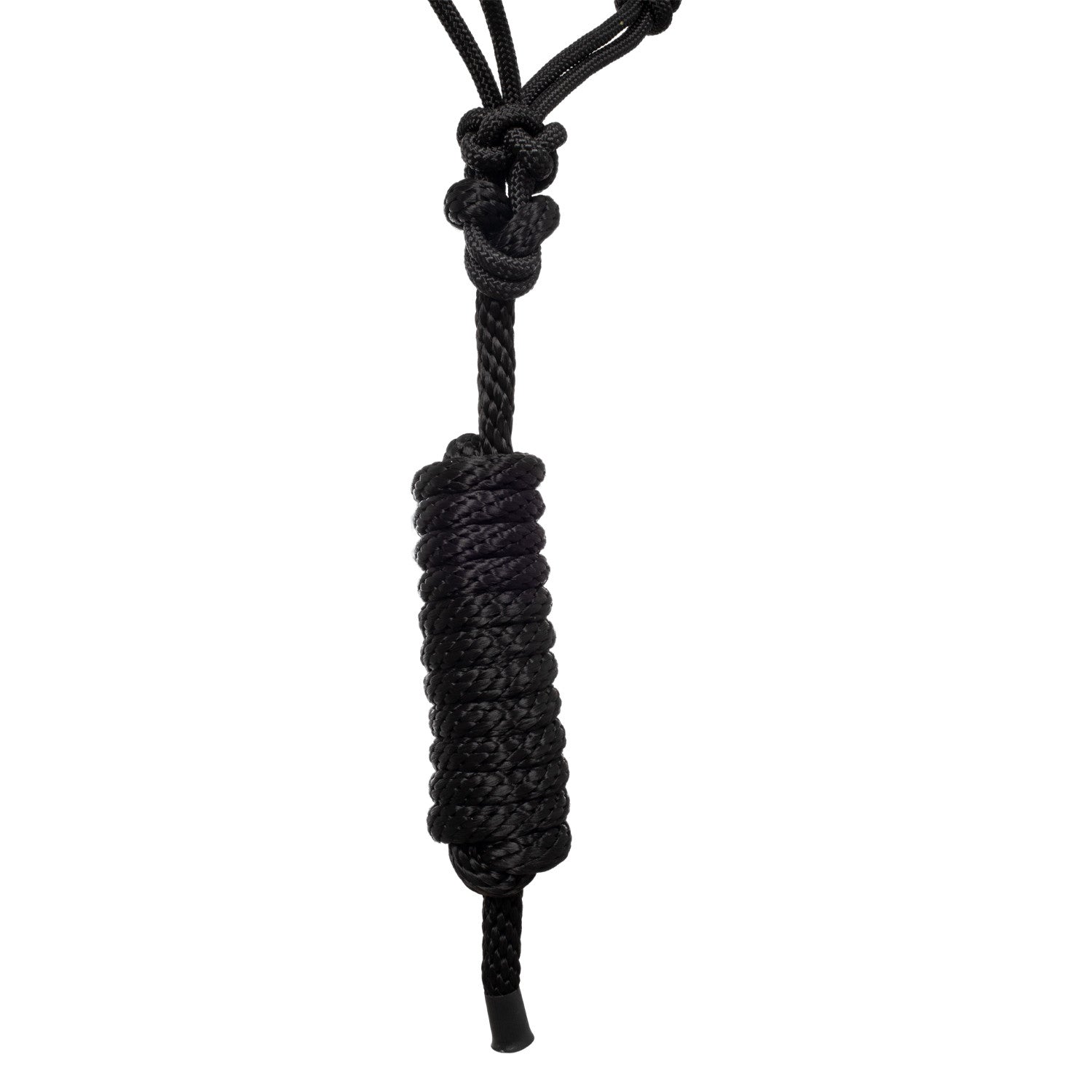 Cabezada cuerda anudada decoraciones Navajo con ramal Pool's - Negro