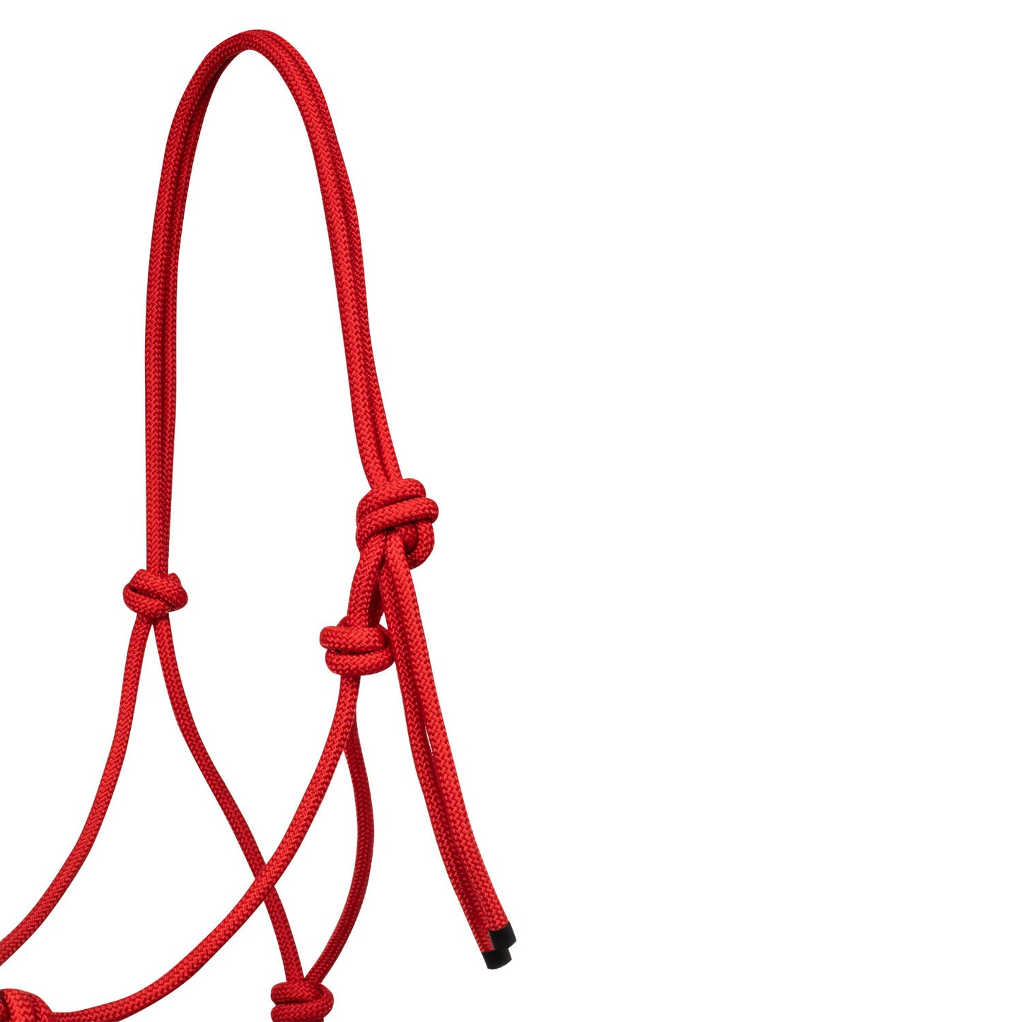 Cabezada cuerda anudada decoraciones Navajo con ramal Pool's - Rojo