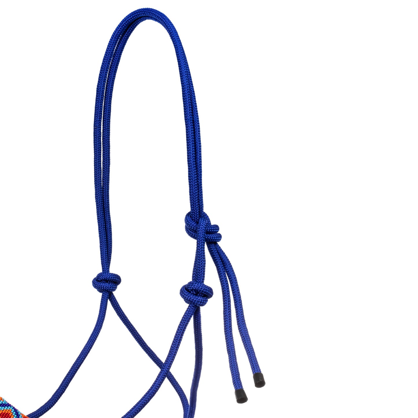 Cabezada cuerda anudada decoraciones Navajo con ramal Pool's - Azul royal