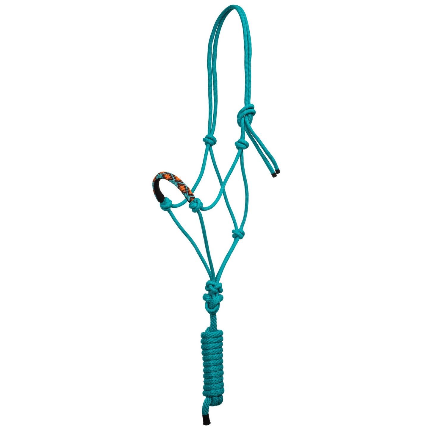 Cabezada cuerda anudada decoraciones Navajo con ramal Pool's - Turquesa